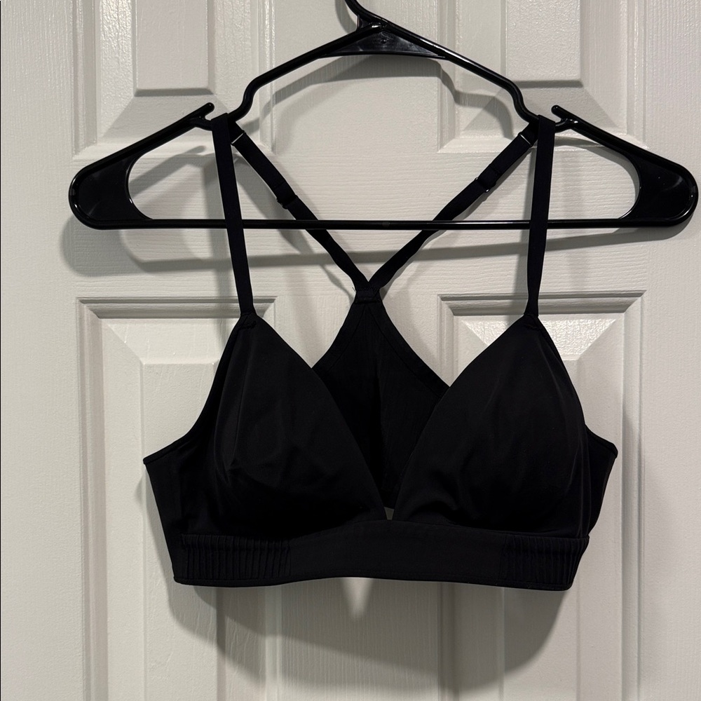 Athleta Black Cross-Back Bralette